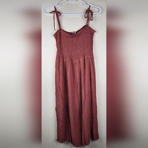 LOFT Beach  Dusty Rose Midi Dress Strapples Size S